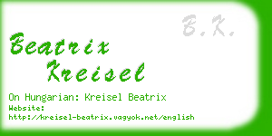 beatrix kreisel business card